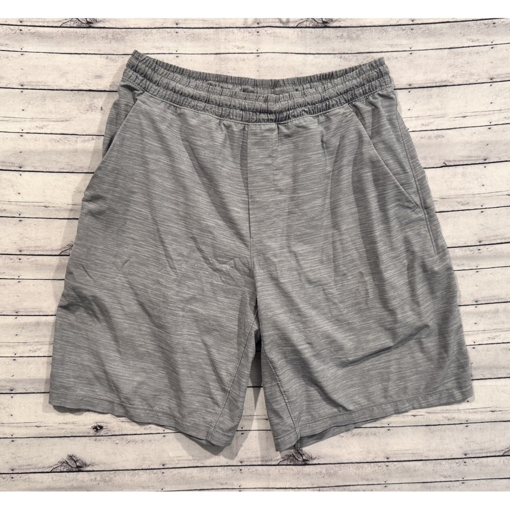LULULEMON Mens Pace Breaker Short M Gray 8" Inseam Lined Active Run Gym